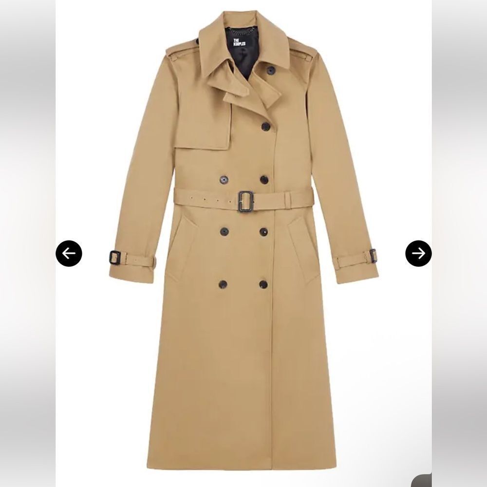 $715 The Kooples Double Breasted Trench coat NWT - Picture 3 of 9